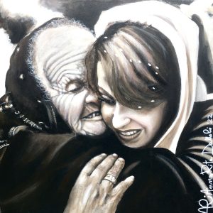 Tiziana con la nonna